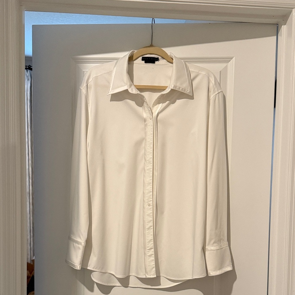 Alice + Olivia Elegant White Dress Shirt